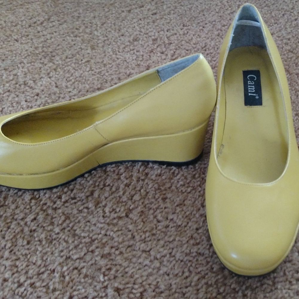 Yellow Platform Shoe